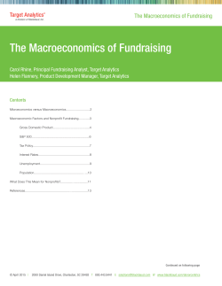The Macroeconomics of Fundraising