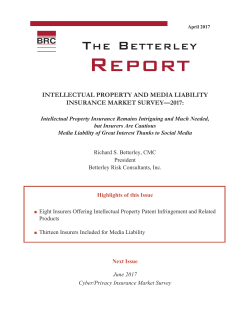 Intellectual Property and Media Liability Insurance