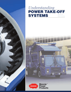 POWER TAKE-OFF SYSTEMS Understanding