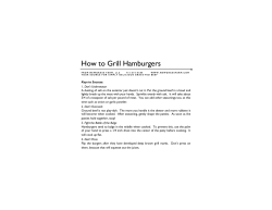 How to Grill Hamburgers