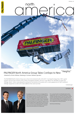 PALFINGER North America Group Takes ConExpo to New &ldquo;Heights&rdquo;