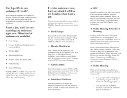 Programs that help people who work - PDF