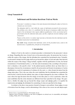 Indictment and Deviation therefrom Trial on Merits