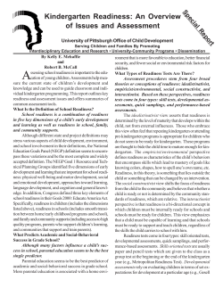 Special Report: June 2002 - Office of Child Development