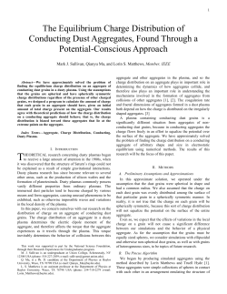 The Equilibrium Charge Distribution of