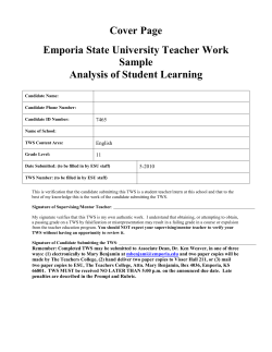Cover Page - Emporia State University