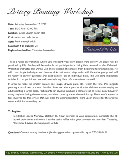 Pottery Painting Workshop