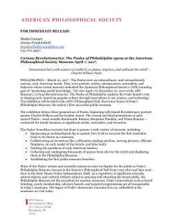 Curious Revolutionaries - American Philosophical Society Museum