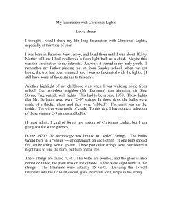 Fascination with Christmas Lights