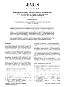 Structure Determination of Protein