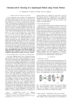 Cheetah-cub-S: Steering of a Quadruped Robot using Trunk Motion