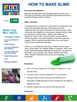 how to make slime