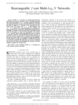 Rearrangeable f-cast Multi-log2 N Networks