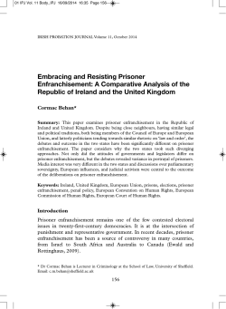 Embracing and Resisting Prisoner Enfranchisement