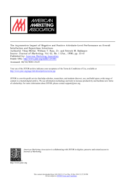 The Asymmetric Impact of Negative and Positive Attribute