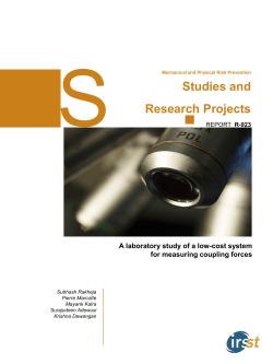 A laboratory study of a low-cost system for measuring coupling forces