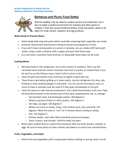 Barbecue and Picnic Food Safety - DuPage Senior Citizens Council