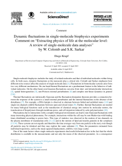Dynamic fluctuations in single-molecule biophysics experiments
