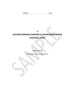 hm land registry - Northern Powergrid