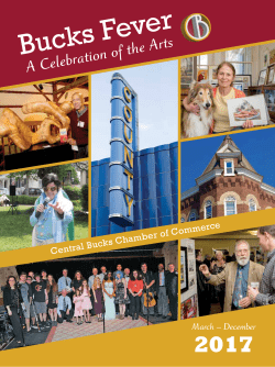 Bucks Fever Brochure - Central Bucks Chamber of Commerce