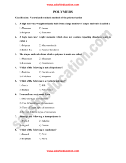 polymers - Sakshieducation.com