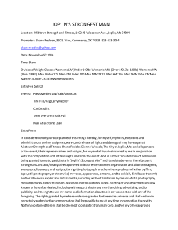 joplin`s strongest man - Strongman Corporation