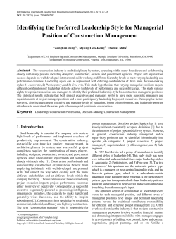 Identifying the Preferred Leadership Style for Managerial
