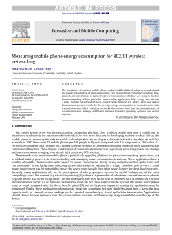 Measuring mobile phone energy consumption for 802.11 wireless