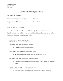 Make a Water Cycle Wheel