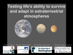 Testing life`s ability to survive and adapt in extraterrestrial atmospheres