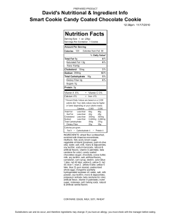 nutraCoster Nutrition Label