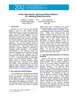 A New High-Quality Lightning Fatality Database for