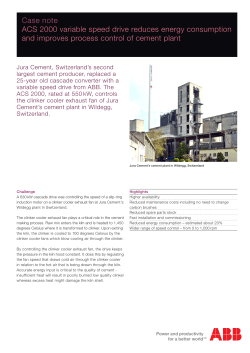 ACS 2000 variable speed drive reduces energy consumption and