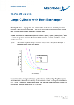 Large Cylinder with Heat Exchanger