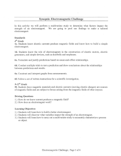 Synopsis: Electromagnetic Challenge