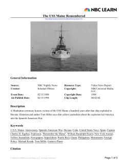 The USS Maine Remembered