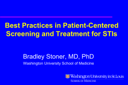 Best Practices in Patient-Centered Screening and Treatment for STIs