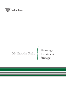 Planning An Investment Strategy