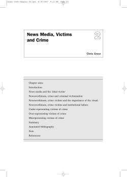 News Media, Victims and Crime