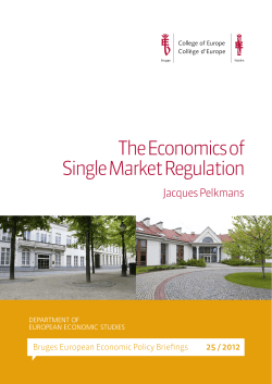 The Economics of Single Market Regulation