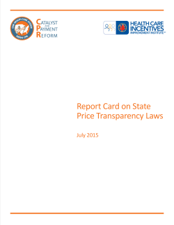 Report Card on State Price Transparency Laws