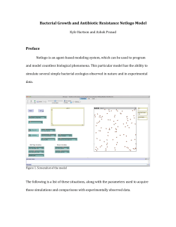 Bacterial Growth and Antibiotic Resistance Netlogo Model Preface