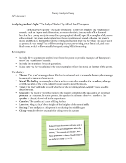 Poetry Analysis Essay AP Literature Analyzing Author`s Style