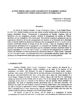 Acting White. Education and Identity in Parede`s George Washington