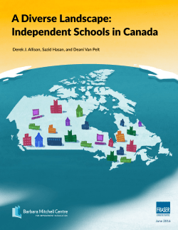 A Diverse Landscape: Independent Schools in Canada