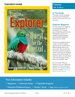 TEACHER`S GUIDE - National Geographic Society