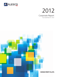 Corporate Report - Kansai Paint Co., Ltd