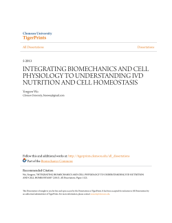 integrating biomechanics and cell physiology to