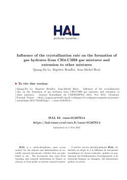 Influence of the crystallization rate on the formation of gas