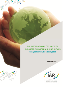 IAR Study on Bio-based chemical building blocks
